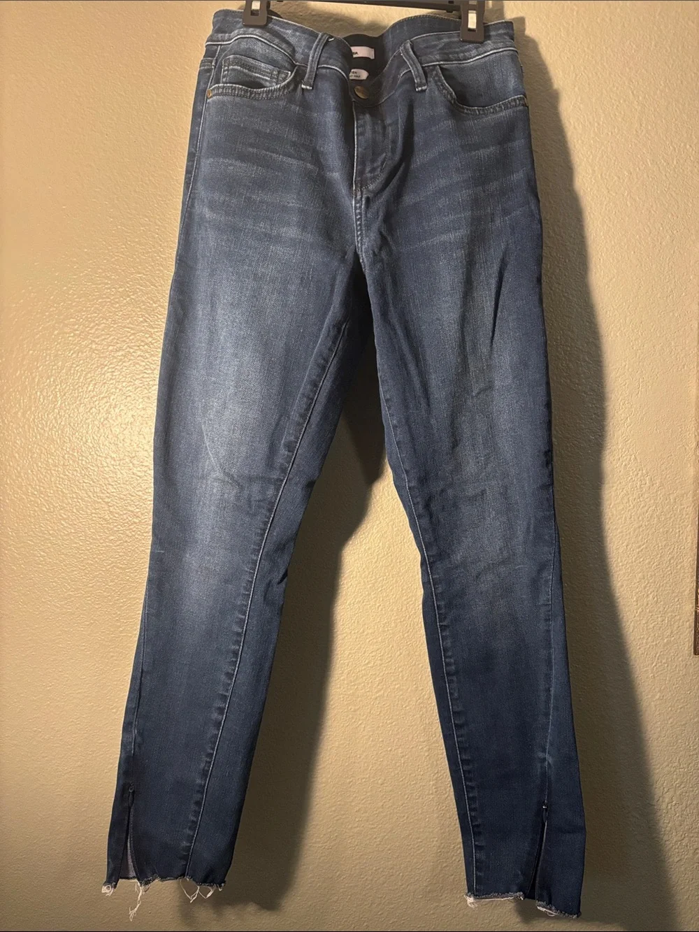 Sam Edelman -The Kitten Women's Dark Washed Blue mid rise skinny Ankle Jeans